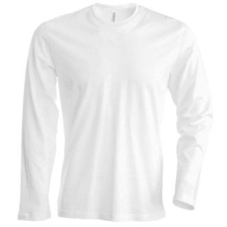 Kariban NoTrash2003 Long Sleeved Crew Neck T-Shirt, Easy to Wear in 20 Colours and Sizes S, M, L, XL, 2XL, 3XL and 4XL - White - Large