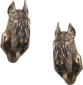 OEM Schnauzer, Schnauzer I - Una Estatuilla De Perro, Un Busto Colgante, Una Decoraci&oacute;n &Uacute;nica Para Un Amante De Los Perros De Art-dog