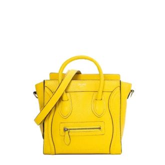 Celine Pre-owned Handbags, female, Yellow, Size: ONE SIZE Pre-owned Leather celine-bags