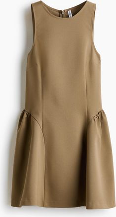 H&M Ausgestelltes Kleid - Beige