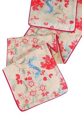 Tiramisu Print Velvet Table Runner in Ivory/pink at Nordstrom Rack