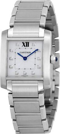 Cartier Tank Francaise Silver Dial Ladies Watch WE110007