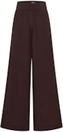 Cecil Wijde Pijpen Broek - Dames - Broeken - Bruin - Maat: M Viscose