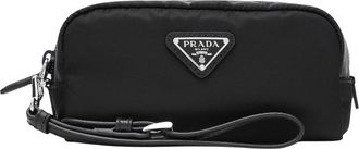 Prada Zwarte Accessoires. Kleine Draagbare Organizer - Dames - Toilettassen - Zwart - ONE Size - Tassen