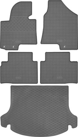 OEM Juego De Alfombrillas De Goma Para Coche Y Alfombrilla Para Maletero Para Kia Sportage Suv (agosto De 2010-diciembre De 2015)