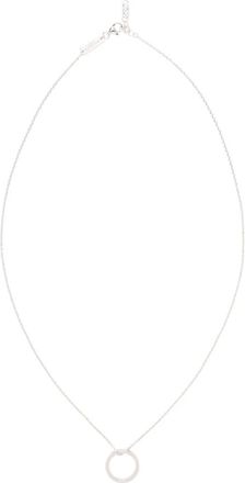 Maison Margiela Ketting met logo-ringhanger - unisex - Accessoires - Grijs - Maat: ONE Size