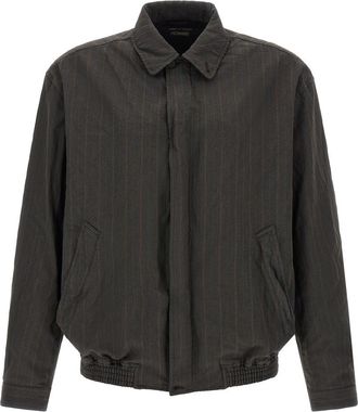 Comme Des Gar&ccedil;ons Dark Grey Striped Jacket