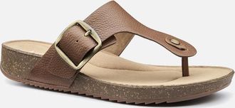 Hotter Womens Resort Womens Toe Post Sandals - Brown - Size: 5.5