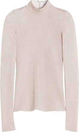 Lanvin shiny top - women - Fabric - M - Neutrals