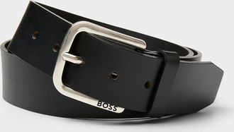 BOSS Mens Square-buckle black belt