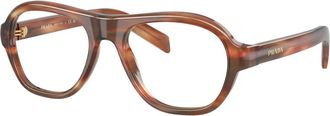 Prada Glasses, unisex, Brown, Size: 54 MM Optical Frame