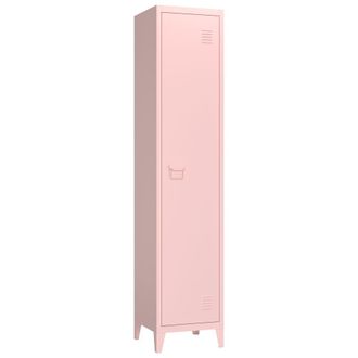 Happy Garden Armario de metal rosa 180cm 1 puerta