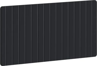 vidaXL Cabecero Montada En La Pared Zwolle Negro Madera De Ingenier&iacute;a Vidaxl