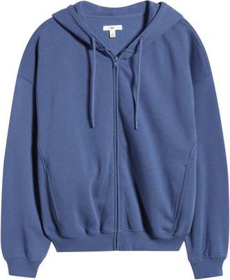 BP. Bubble Zip Hoodie in Blue Indigo at Nordstrom, Size Xx-Small