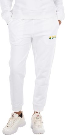 Burberry x Minecraft Larkan Embroidered Floral Cotton Jogging Pants, Size Small