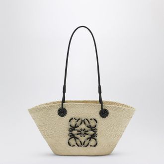 Loewe Anagram Basket small bag in Iraca palm
