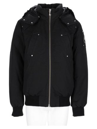 Moose Knuckles Sleek Detachable Hood Nylon-Blend Sports Jacket