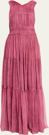 Ulla Johnson Freesia Sleeveless Silk Chiffon Gown