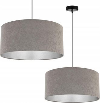 OEM L&aacute;mpara Colgante, L&aacute;mpara De Techo, Cromada, Pantalla De Terciopelo