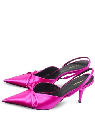 Balenciaga Knife slingback pumps met strikdetail - Roze