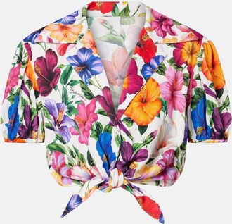 Dolce & Gabbana Floral crop top