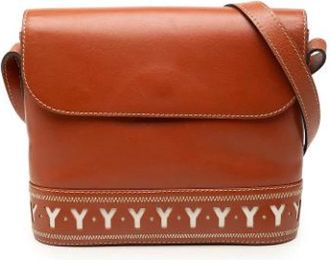 Saint Laurent Vintage, unisex, Bruin, ONE Size, Leer, Pre-owned Vintage Schoudertas