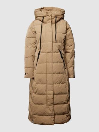 Khujo Steppmantel mit Label-Details Modell Tynse in Sand, Größe XL