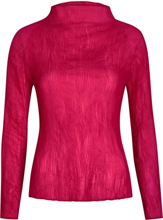 Issey Miyake Pleated Chiffon top - Pink - 2