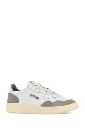 Autry Mens White Leather Medalist Sneakers Sofleasuewhtcemento