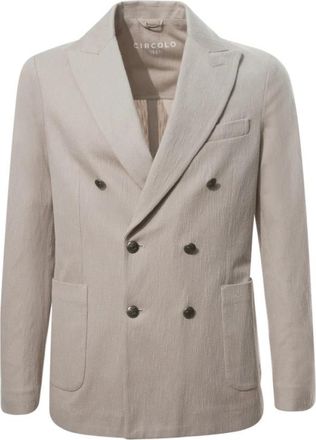 Circolo 1901 Jassen - Heren - Blazers - Beige - XL - Katoen - Jassen
