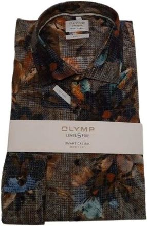 Olymp Olymp, Heren, Overhemden, Veelkleurig, Maat: L Poliester