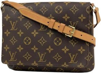 Louis Vuitton Pre-owned Musette Tango Shoulder Bag - Dames - Vintage Schoudertas - Bruin - ONE Size - Vintage
