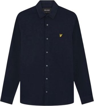Lyle & Scott Heren, Overhemden, Blauw, Maat: M Jersey