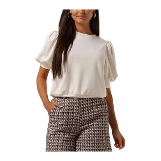 Minus Tops, Dames, Beige, 2Xl, Elegant Livana T-shirt