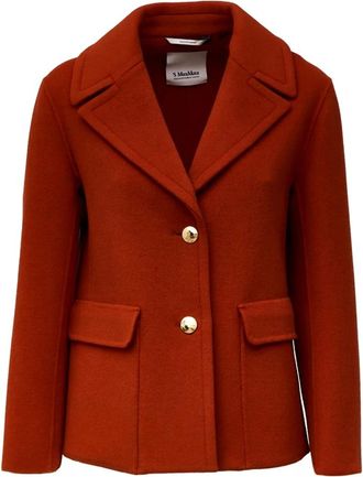 Max Mara Jassen, Dames, Oranje, XS, Wol, Sissy Jas