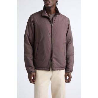 Herno Light Matte Bomber Jacket in 8800 Chocolate Brown at Nordstrom, Size 56