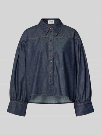 Drykorn Relaxed Fit Jeansbluse Modell SELENI in Dunkelblau, Gr&ouml;&szlig;e 34