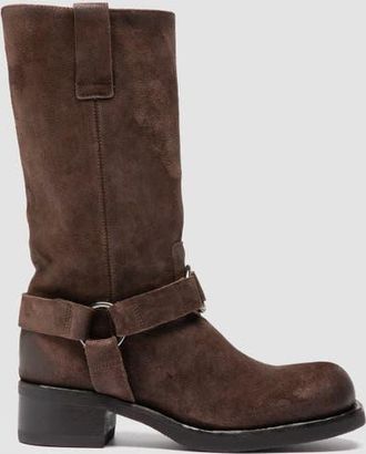 Officine Creative Dana 004 Suede Harness Boots in Brown at Nordstrom, Size 39