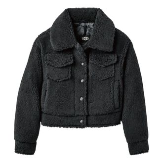 UGG (WMNS) UGG Frankie Short Trucker Jacket Dark Grey 1171459-INK