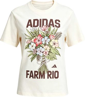 adidas (WMNS) adidas x FARM Rio Graphic T-Shirt Asia Sizing White KR0280