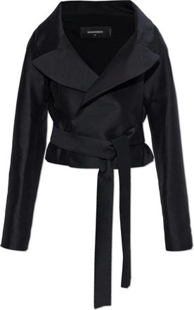 Dsquared2 Wollen Blazer - Dames - Blazers - Zwart - M - Wol - Jassen