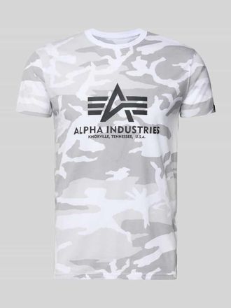 Alpha Industries Alpha Industries T-Shirt mit Label-Print in Weiss, Gr&ouml;&szlig;e XXXL