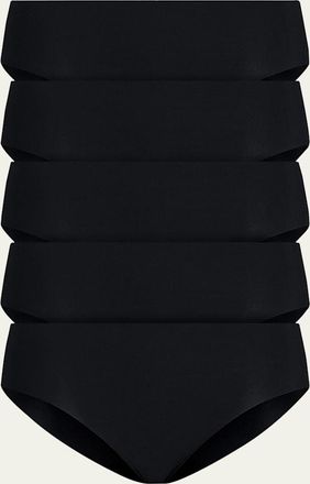 Commando Classic Low-Rise Microfiber Bikini Briefs, Pack of 5