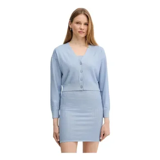 Guess Dames, Truien, Blauw, Maat: XS Viscose