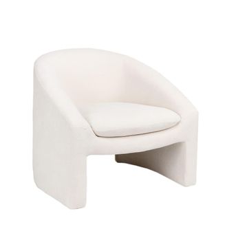 Klast Sill&oacute;n de lectura de poli&eacute;ster beige 81 cm x 72 cm