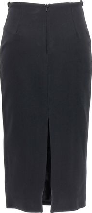 DAVID KOMA Circle Embroidery Jewel-Appliqu&eacute; Skirt - Black