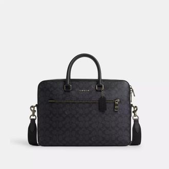 Coach Ethan Slim Brief In Signature Canvas