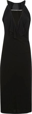 Givenchy Zwarte Mouwloze Jurk - Dames - Casual kleedjes - Zwart - 2XS - Kleedjes