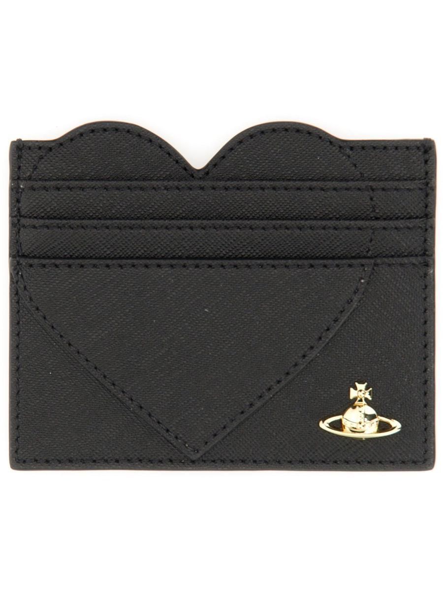 ★【VIVIENNE WESTWOOD】 ORB Heart Card Wallet★ Vivienne Westwood: Pink Heart Card Holder | SSENSE Canada
