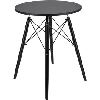 OEM Mesa Redonda Marr&oacute;n Escandinava Moderna Para Sal&oacute;n, Comedor, Cocina